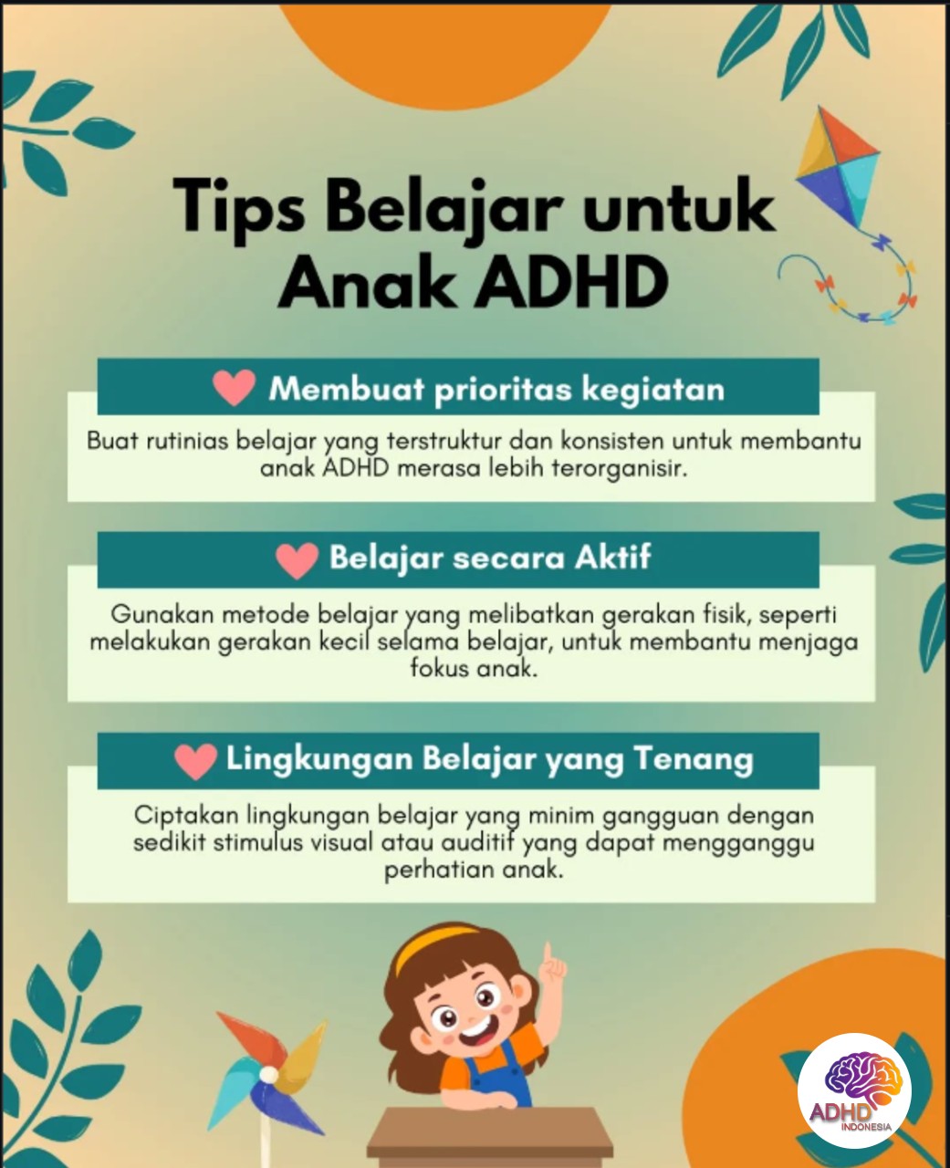 Strategi Belajar yang Cocok untuk Anak ADHD di Kabupaten Pesawaran